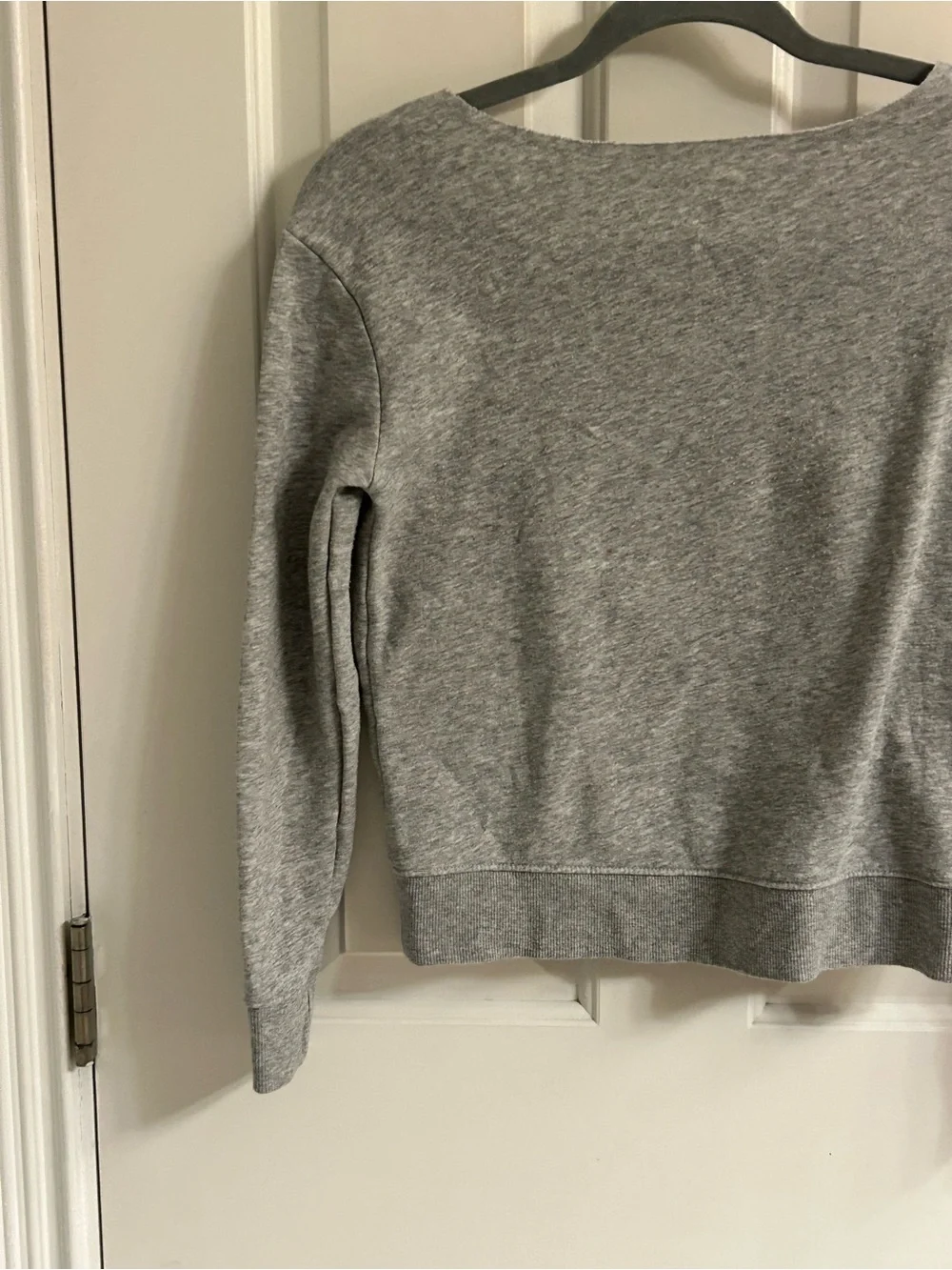 Girls Justice Gray Pullover Fleece Lined with Sequin Heart Detail Sweatshirt